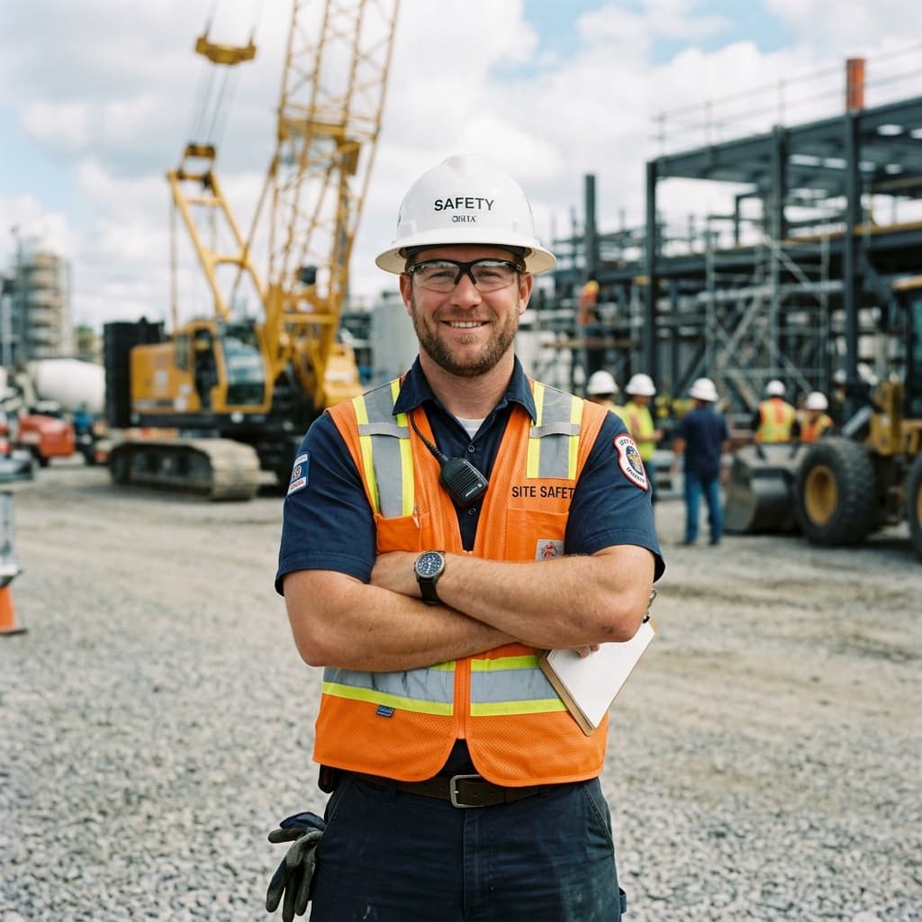 BHG Heavy Equipment safety professional on a job site